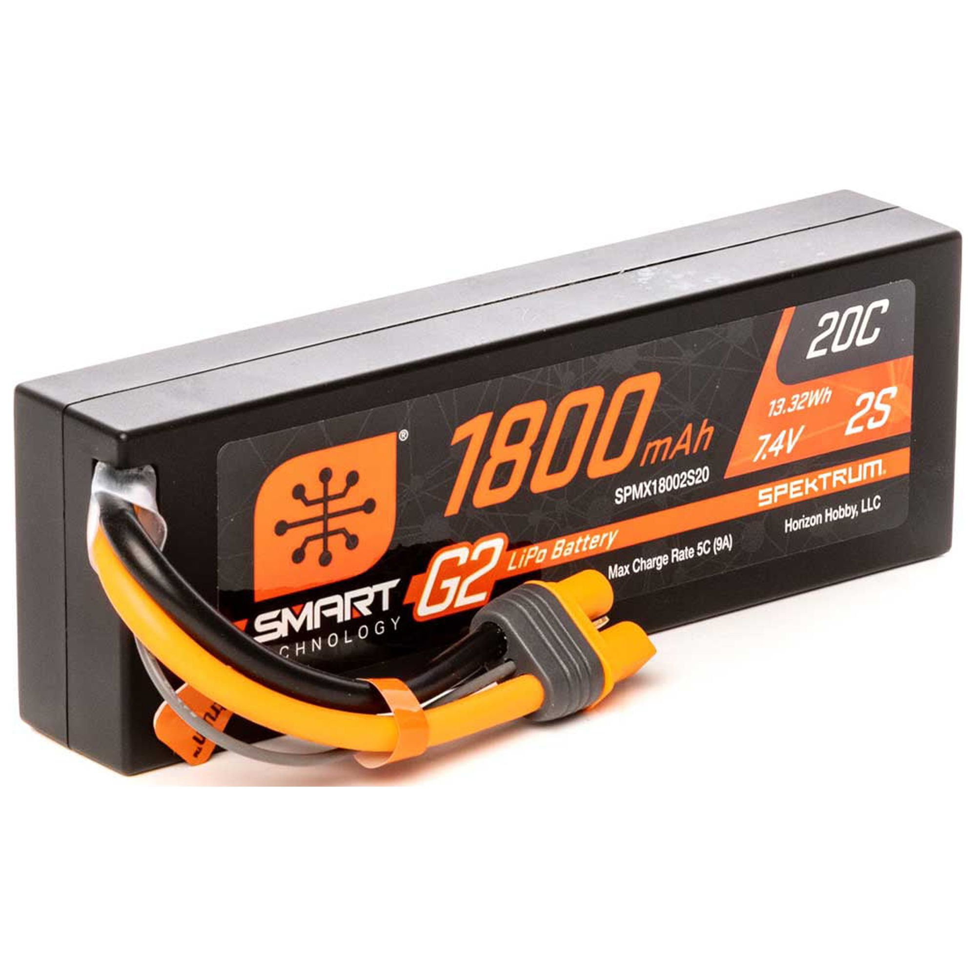 Spektrum Smart Hardcase LiPo Battery 7.4V 5000mAh 2S 50C IC3