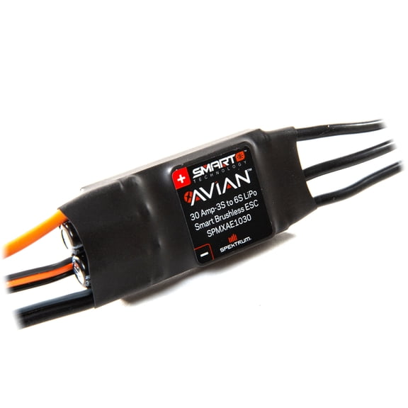 Spektrum Accessories Avian 30 Amp Brushless Smart ESC 3S-6S SPMXAE1030 Speed Controls Aircraft