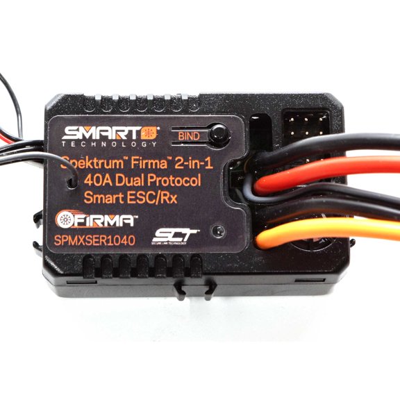 Spektrum Accessories FIRMA 2 in 1 - 40A BR Smart ESC/Dual Protocol RX SPMXSER1040