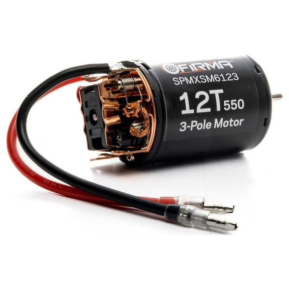 Spektrum Accessories Firma 12T Rebuildable 550 3 Pole Brushed Motor SPMXSM6123