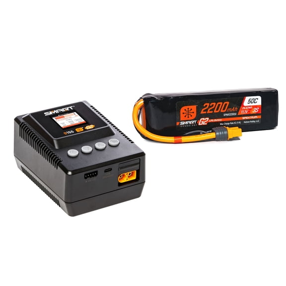Spektrum Accessories Smart Powerstage 3S Air Bundle G2 2200mAh 3S LiPo IC3 & S155 Charger SPMXPSA400