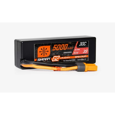 Spektrum RC 3S Smart G2 LiPo 30C Battery Pack (11.1V/5000mAh) w/IC5 Connector