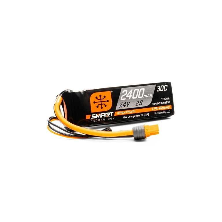 Spektrum Accessories 2400mAh 2S 7.4V Smart G1 30C LiPo IC3