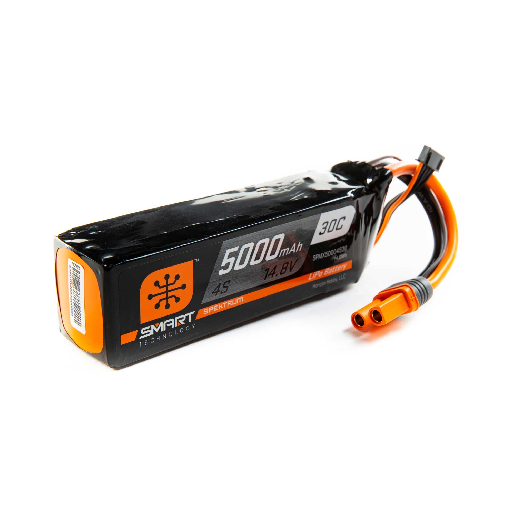 Spektrum Accessories 5000mAh 4S 14.8V Smart LiPo 30C IC5 SPMX50004S30 Airplane Batteries