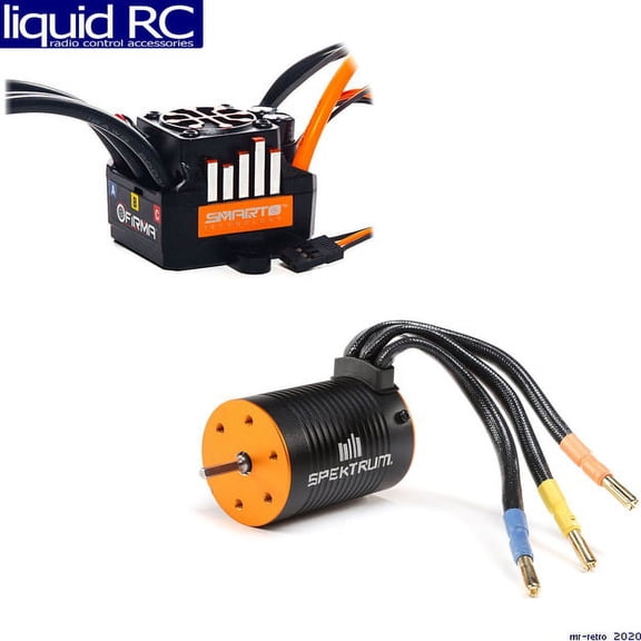 Spektrum SMART Firma 100 Amp BL Smart ESC+ Motor Combo No-Prep SPMXSEMC13 Car Speed Controls & Accessories