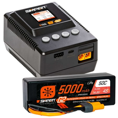 Spektrum Accessories Smart Powerstage 5000mAh 4S G2 LiPo & S155 Charger SPMXPSS400
