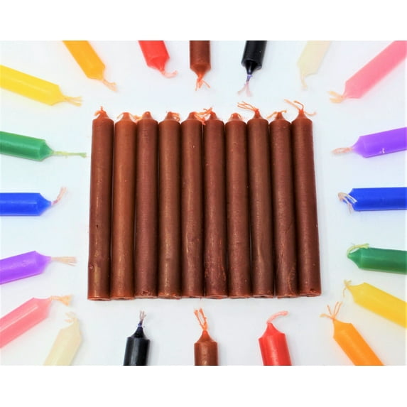 Spell Candles 4" Lot of 10 - Choose from 20 Colors Mini Altar Chime Candle