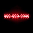 thumbnail image 1 of SpellBrite 10 Digit PHONE NUMBER Neon-LED Sign for Business. 41.5" x 6.3" Ultra Bright, Energy Efficient, Long-Life LED. Visible Indoors from 500+ Feet with 8 Animation Settings (Red), 1 of 4