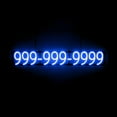 thumbnail image 1 of SpellBrite 10 Digit PHONE NUMBER Neon-LED Sign for Business. 41.5" x 6.3" Ultra Bright, Energy Efficient, Long-Life LED. Visible Indoors from 500+ Feet with 8 Animation Settings (Blue), 1 of 4