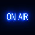 thumbnail image 1 of SpellBrite ON AIR LED Sign for Business. 20.6" x 6.3" Blue ON AIR Sign Has Neon Sign Look With Energy Efficient LED Light Source. Visible from 500+ Feet, 8 Animation Settings., 1 of 4