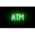 thumbnail image 1 of SpellBrite ATM LED Sign for Business. 14.6" x 6.3" Green ATM Sign Has Neon Sign Look With Energy Efficient LED Light Source. Visible from 500+ Feet, 8 Animation Settings., 1 of 4