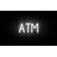 thumbnail image 1 of SpellBrite ATM LED Sign for Business. 14.6" x 6.3" White ATM Sign Has Neon Sign Look With Energy Efficient LED Light Source. Visible from 500+ Feet, 8 Animation Settings., 1 of 4
