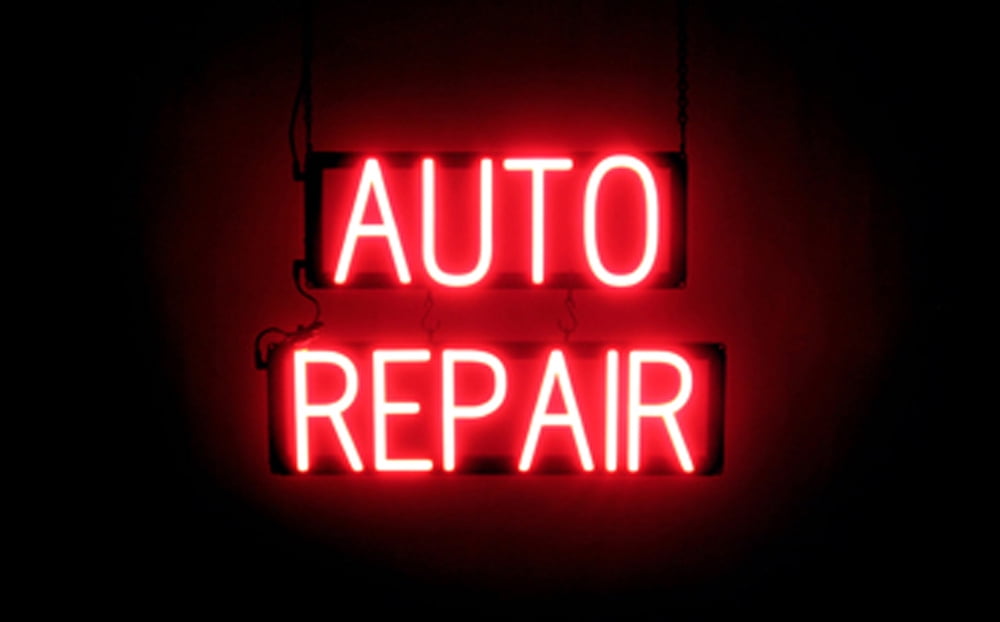 Led Auto Repair Sign SpellBrite AUTO REPAIR LED Sign for Business. 21.2