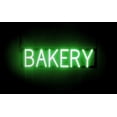 thumbnail image 1 of SpellBrite BAKERY LED Sign for Business. 24.4" x 6.3" Green BAKERY Sign Has Neon Sign Look With Energy Efficient LED Light Source. Visible from 500+ Feet, 8 Animation Settings., 1 of 4