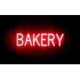 thumbnail image 1 of SpellBrite BAKERY LED Sign for Business. 24.4" x 6.3" Red BAKERY Sign Has Neon Sign Look With Energy Efficient LED Light Source. Visible from 500+ Feet, 8 Animation Settings., 1 of 4