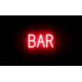 thumbnail image 1 of SpellBrite BAR LED Sign for Business. 13.4" x 6.3" Red BAR Sign Has Neon Sign Look With Energy Efficient LED Light Source. Visible from 500+ Feet, 8 Animation Settings., 1 of 4
