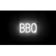 thumbnail image 1 of SpellBrite BBQ LED Sign for Business. 13.1" x 6.3" White BBQ Sign Has Neon Sign Look With Energy Efficient LED Light Source. Visible from 500+ Feet, 8 Animation Settings., 1 of 4