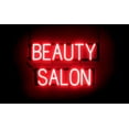thumbnail image 1 of SpellBrite BEAUTY SALON LED Sign for Business. 24.0" x 15.0" Red BEAUTY SALON Sign Has Neon Sign Look With Energy Efficient LED Light Source. Visible from 500+ Feet, 8 Animation Settings., 1 of 4