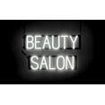 thumbnail image 1 of SpellBrite BEAUTY SALON LED Sign for Business. 24.0" x 15.0" White BEAUTY SALON Sign Has Neon Sign Look With Energy Efficient LED Light Source. Visible from 500+ Feet, 8 Animation Settings., 1 of 4