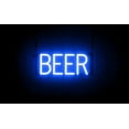 thumbnail image 1 of SpellBrite BEER LED Sign for Business. 15.7" x 6.3" Blue BEER Sign Has Neon Sign Look With Energy Efficient LED Light Source. Visible from 500+ Feet, 8 Animation Settings., 1 of 4