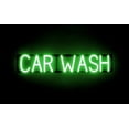 thumbnail image 1 of SpellBrite CAR WASH LED Sign for Business. 33.0" x 6.3" Green CAR WASH Sign Has Neon Sign Look With Energy Efficient LED Light Source. Visible from 500+ Feet, 8 Animation Settings., 1 of 4