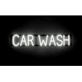 thumbnail image 1 of SpellBrite CAR WASH LED Sign for Business. 33.0" x 6.3" White CAR WASH Sign Has Neon Sign Look With Energy Efficient LED Light Source. Visible from 500+ Feet, 8 Animation Settings., 1 of 4