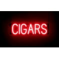 thumbnail image 1 of SpellBrite CIGARS LED Sign for Business. 22.3" x 6.3" Red CIGARS Sign Has Neon Sign Look With Energy Efficient LED Light Source. Visible from 500+ Feet, 8 Animation Settings., 1 of 4