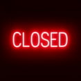 thumbnail image 1 of SpellBrite CLOSED LED Sign for Business. 23.8" x 6.3" Red CLOSED Sign Has Neon Sign Look With Energy Efficient LED Light Source. Visible from 500+ Feet, 8 Animation Settings., 1 of 4