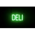 thumbnail image 1 of SpellBrite DELI LED Sign for Business. 13.4" x 6.3" Green DELI Sign Has Neon Sign Look With Energy Efficient LED Light Source. Visible from 500+ Feet, 8 Animation Settings., 1 of 4