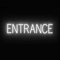 thumbnail image 1 of SpellBrite ENTRANCE LED Sign for Business. 31.3" x 6.3" White ENTRANCE Sign Has Neon Sign Look With Energy Efficient LED Light Source. Visible from 500+ Feet, 8 Animation Settings., 1 of 4