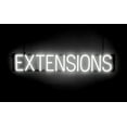 thumbnail image 1 of SpellBrite EXTENSIONS LED Sign for Business. 36.0" x 6.3" White EXTENSIONS Sign Has Neon Sign Look With Energy Efficient LED Light Source. Visible from 500+ Feet, 8 Animation Settings., 1 of 4