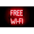 thumbnail image 1 of SpellBrite FREE WI-FI LED Sign for Business. 15.4" x 15.0" Red FREE WI-FI Sign Has Neon Sign Look With Energy Efficient LED Light Source. Visible from 500+ Feet, 8 Animation Settings., 1 of 4