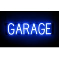 thumbnail image 1 of SpellBrite GARAGE LED Sign for Business. 24.1" x 6.3" Blue GARAGE Sign Has Neon Sign Look With Energy Efficient LED Light Source. Visible from 500+ Feet, 8 Animation Settings., 1 of 4