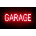 thumbnail image 1 of SpellBrite GARAGE LED Sign for Business. 24.1" x 6.3" Red GARAGE Sign Has Neon Sign Look With Energy Efficient LED Light Source. Visible from 500+ Feet, 8 Animation Settings., 1 of 4