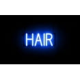 thumbnail image 1 of SpellBrite HAIR LED Sign for Business. 14.7" x 6.3" Blue HAIR Sign Has Neon Sign Look With Energy Efficient LED Light Source. Visible from 500+ Feet, 8 Animation Settings., 1 of 4