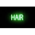 thumbnail image 1 of SpellBrite HAIR LED Sign for Business. 14.7" x 6.3" Green HAIR Sign Has Neon Sign Look With Energy Efficient LED Light Source. Visible from 500+ Feet, 8 Animation Settings., 1 of 4