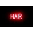 thumbnail image 1 of SpellBrite HAIR LED Sign for Business. 14.7" x 6.3" Red HAIR Sign Has Neon Sign Look With Energy Efficient LED Light Source. Visible from 500+ Feet, 8 Animation Settings., 1 of 4