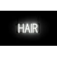 thumbnail image 1 of SpellBrite HAIR LED Sign for Business. 14.7" x 6.3" White HAIR Sign Has Neon Sign Look With Energy Efficient LED Light Source. Visible from 500+ Feet, 8 Animation Settings., 1 of 4