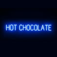 thumbnail image 1 of SpellBrite HOT CHOCOLATE LED Sign for Business. 48.8" x 6.3" Blue HOT CHOCOLATE Sign Has Neon Sign Look With Energy Efficient LED Light Source. Visible from 500+ Feet, 8 Animation Settings., 1 of 4