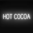 thumbnail image 1 of SpellBrite HOT COCOA LED Sign for Business. 35.0" x 6.3" White HOT COCOA Sign Has Neon Sign Look With Energy Efficient LED Light Source. Visible from 500+ Feet, 8 Animation Settings., 1 of 4