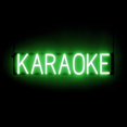thumbnail image 1 of SpellBrite KARAOKE LED Sign for Business. 28.6" x 6.3" Green KARAOKE Sign Has Neon Sign Look With Energy Efficient LED Light Source. Visible from 500+ Feet, 8 Animation Settings., 1 of 7