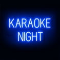 thumbnail image 1 of SpellBrite KARAOKE NIGHT LED Sign for Business. 28.6" x 15" Blue KARAOKE NIGHT Sign Has Neon Sign Look With Energy Efficient LED Light Source. Visible from 500+ Feet, 8 Animation Settings., 1 of 4