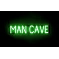 thumbnail image 1 of SpellBrite MAN CAVE LED Sign for Business. 32.0" x 6.3" Green MAN CAVE Sign Has Neon Sign Look With Energy Efficient LED Light Source. Visible from 500+ Feet, 8 Animation Settings., 1 of 4