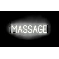 thumbnail image 1 of SpellBrite MASSAGE LED Sign for Business. 29.6" x 6.3" White MASSAGE Sign Has Neon Sign Look With Energy Efficient LED Light Source. Visible from 500+ Feet, 8 Animation Settings., 1 of 4