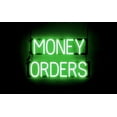 thumbnail image 1 of SpellBrite MONEY ORDERS LED Sign for Business. 24.0" x 15.0" Green MONEY ORDERS Sign Has Neon Sign Look With Energy Efficient LED Light Source. Visible from 500+ Feet, 8 Animation Settings., 1 of 4