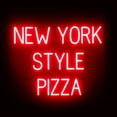 thumbnail image 1 of SpellBrite NEW YORK STYLE PIZZA LED Sign for Business. 32.2" x 23.8" Red NEW YORK STYLE PIZZA Sign Has Neon Sign Look With Energy Efficient LED Light Source. Visible from 500+ Feet, 8 Animations., 1 of 4