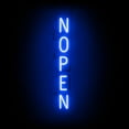 thumbnail image 1 of SpellBrite NOPEN LED Sign for Business. 6.0" x 41.3" Blue NOPEN Sign Has Neon Sign Look With Energy Efficient LED Light Source. Visible from 500+ Feet, 8 Animation Settings., 1 of 4