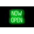 thumbnail image 1 of SpellBrite NOW OPEN LED Sign for Business. 16.5" x 15.0" Green NOW OPEN Sign Has Neon Sign Look With Energy Efficient LED Light Source. Visible from 500+ Feet, 8 Animation Settings., 1 of 4