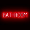 thumbnail image 1 of SpellBrite Neon-LED BATHROOM Sign With Dimming Capability. LED Bathroom Signs for Businesses, Restaurants, and More, 33 inches, Red, 1 of 4