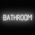 thumbnail image 1 of SpellBrite Neon-LED BATHROOM Sign With Dimming Capability. LED Bathroom Signs for Businesses, Restaurants, and More, 33 inches, White, 1 of 4